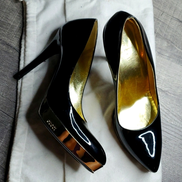 Gucci Pumps Gold lined - Picture 1 of 4